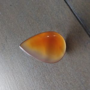 Orange Botswana Agate Ring